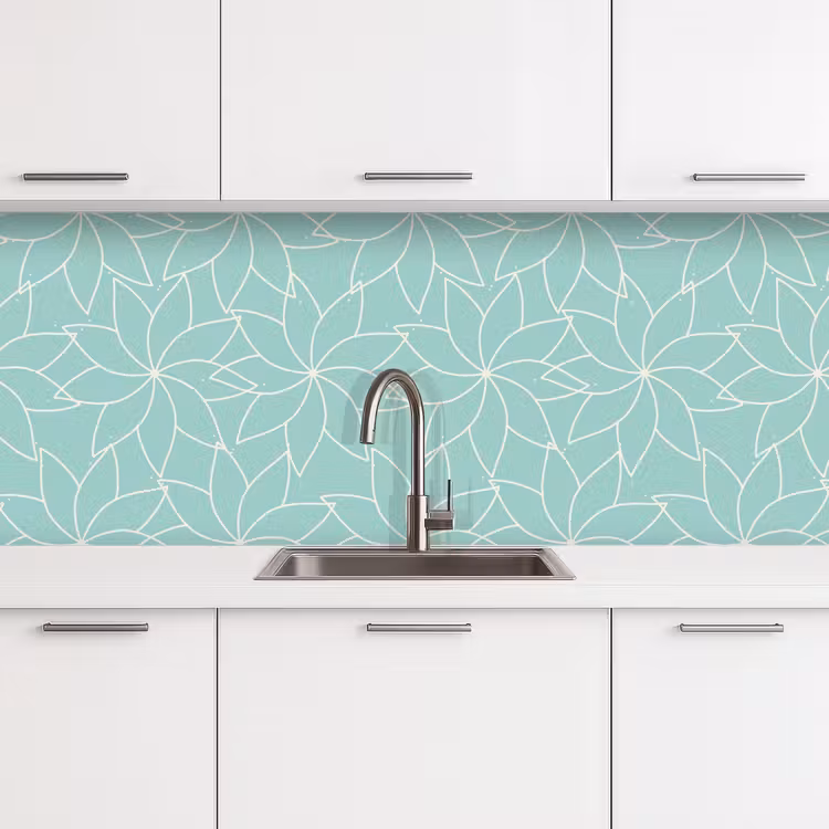 Kitchen splashback - Blue - Mandala - Design — 4