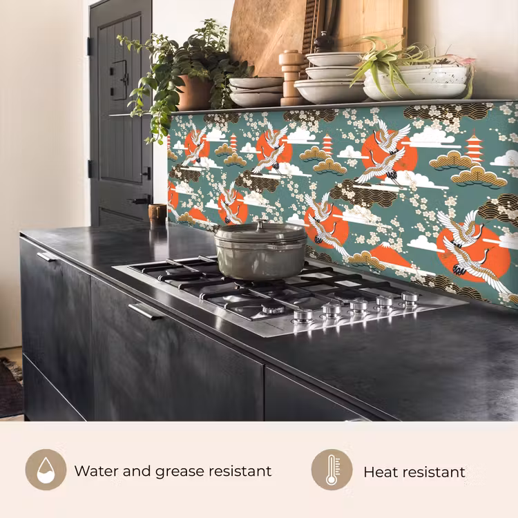 Kitchen splashback - Crane - Sakura - Sun - Patterns — 5