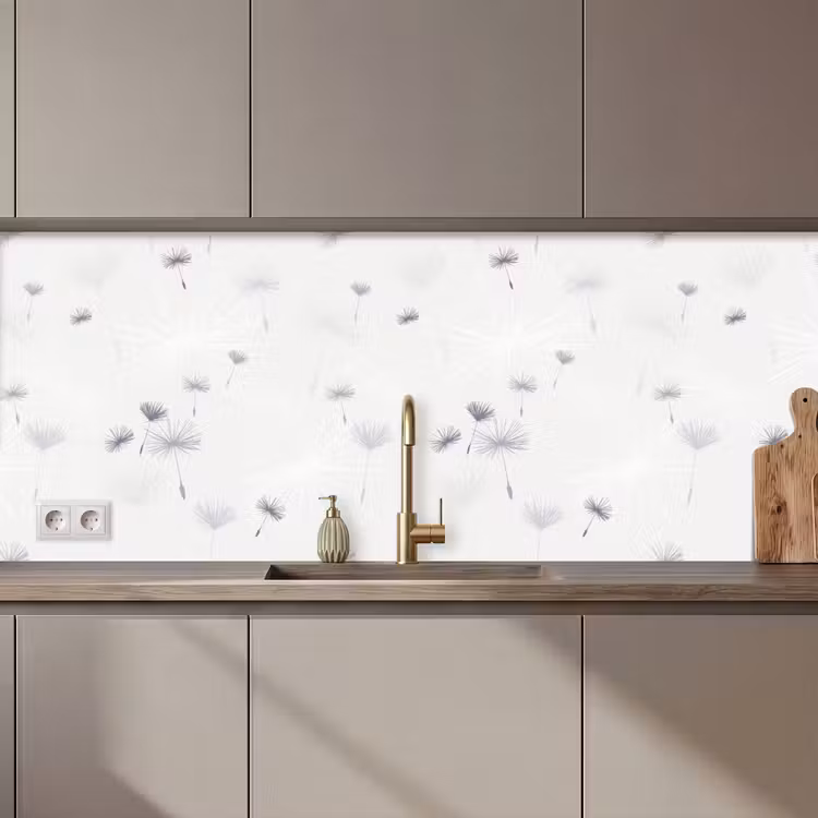 Kitchen splashback - Design - Dandelion - Flowers — 1