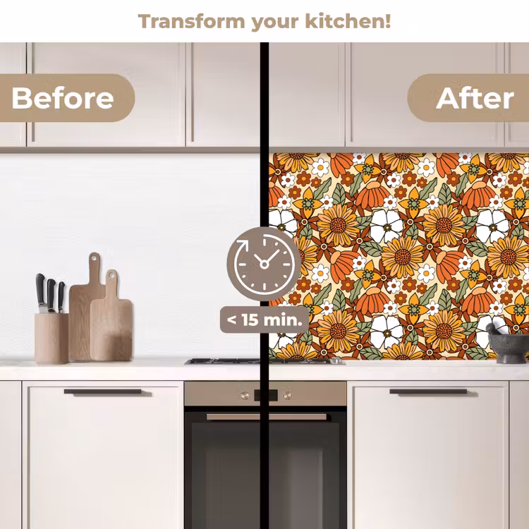 Kitchen splashback - Flowers - Vintage - Patterns — 3