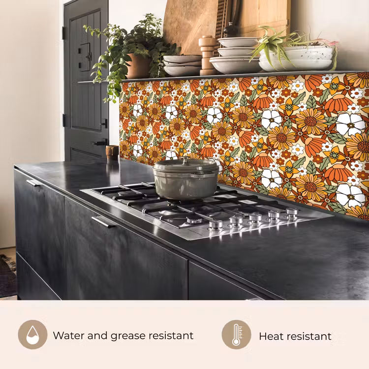 Kitchen splashback - Flowers - Vintage - Patterns — 5