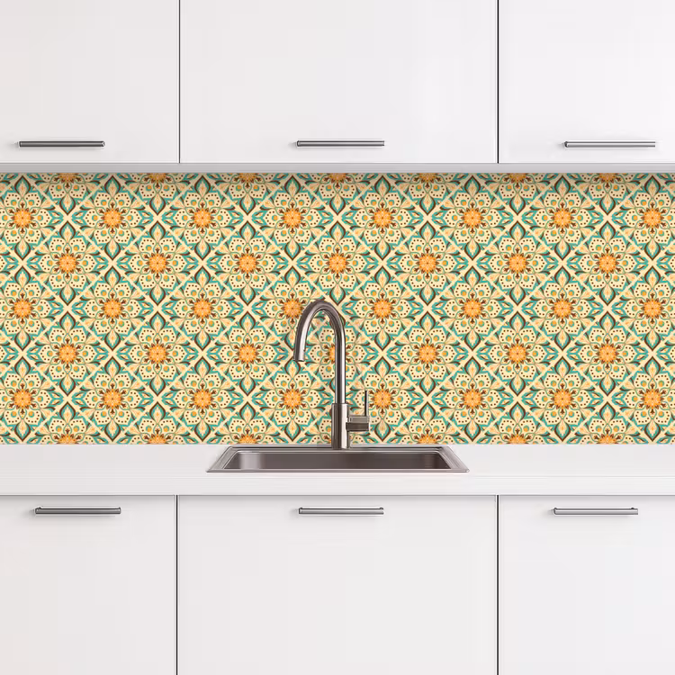 Kitchen splashback - Boho - Patterns - Mandala - Flowers — 4