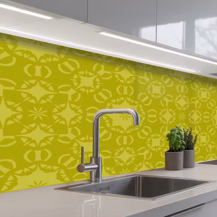 Kitchen splashback - Compass - Green - Patterns — 2