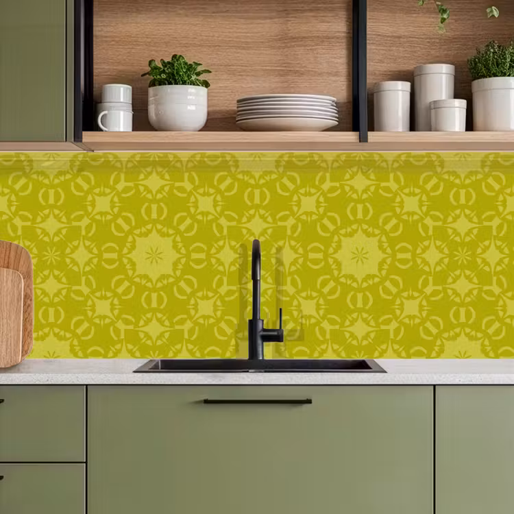Kitchen splashback - Compass - Green - Patterns — 8