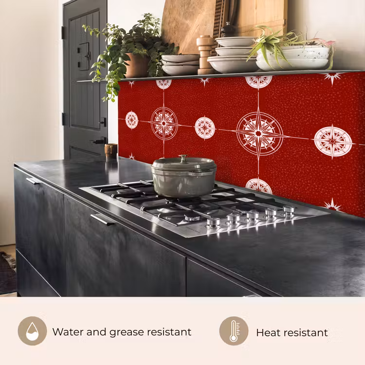 Kitchen splashback - Compass - Travel - Patterns — 5