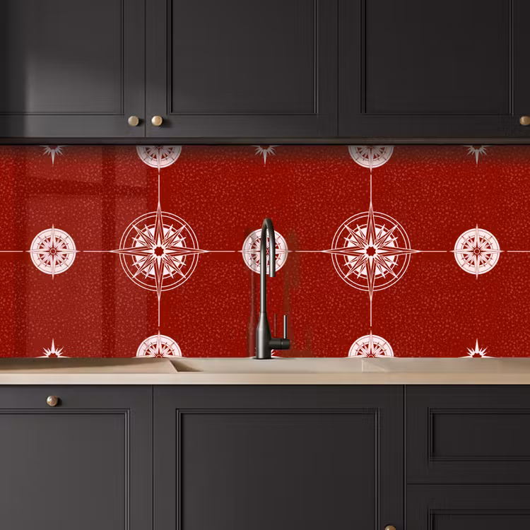 Kitchen splashback - Compass - Travel - Patterns — 6