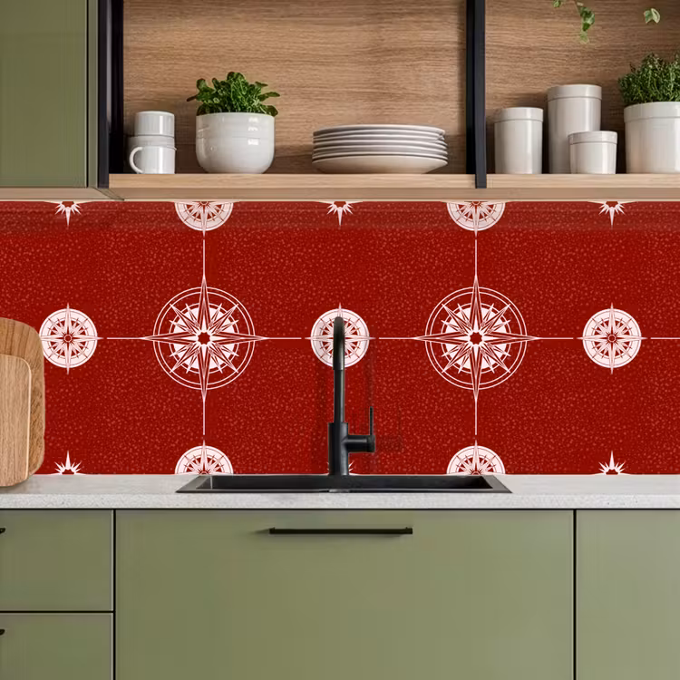 Kitchen splashback - Compass - Travel - Patterns — 8
