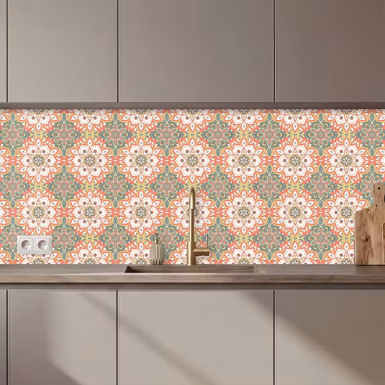 Kitchen splashback - Flowers - Mandala - Vintage - Patterns — 1