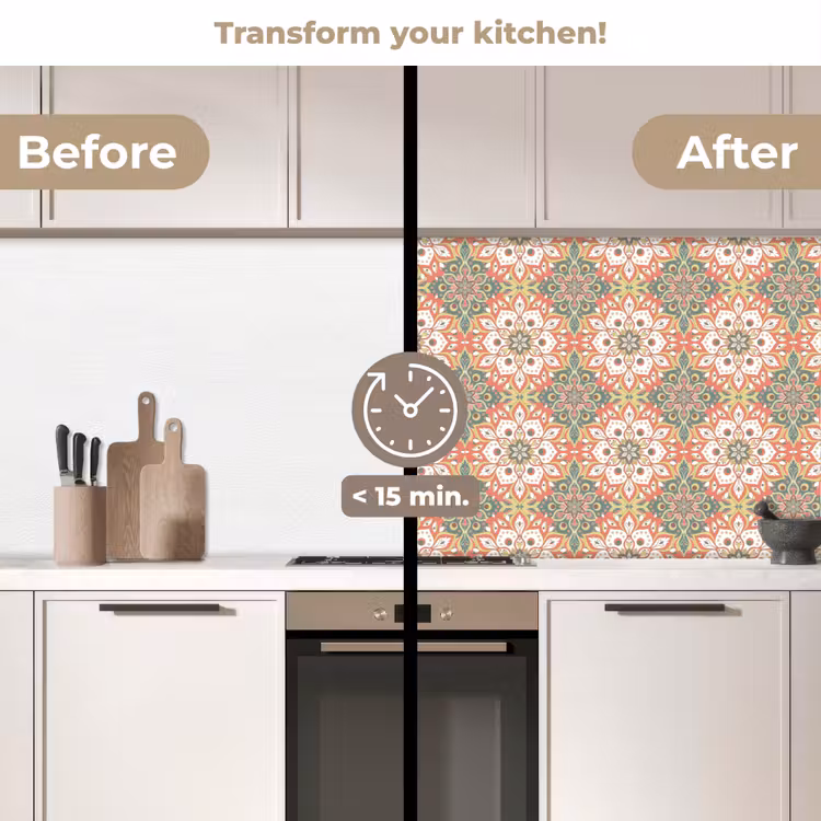 Kitchen splashback - Flowers - Mandala - Vintage - Patterns — 3