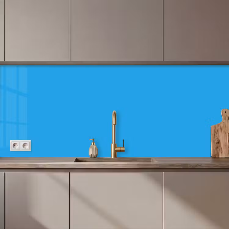 Kitchen splashback - Blue - Light - Colors — 1