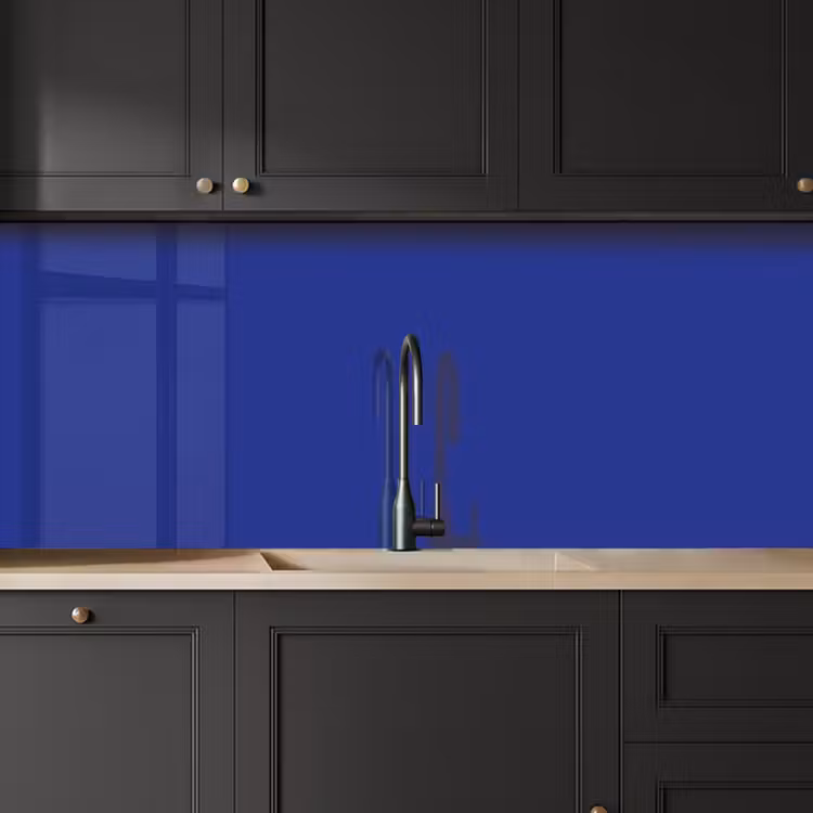 Kitchen splashback - Blue - Solid color - Dark blue — 6
