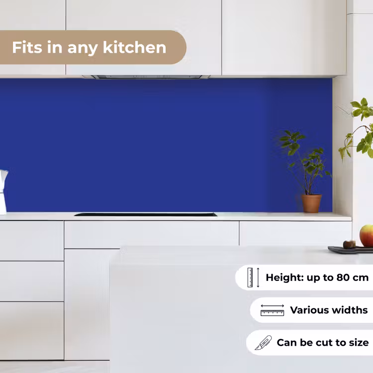 Kitchen splashback - Blue - Solid color - Dark blue — 7