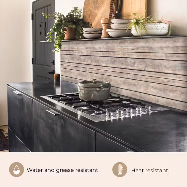 Kitchen splashback - Brocante - Patterns - Wood - Shelves — 5