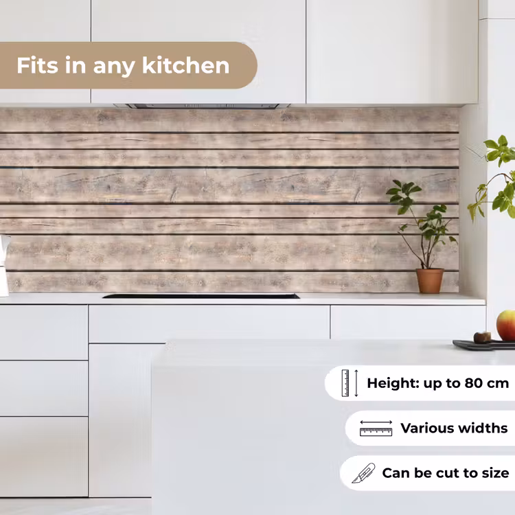 Kitchen splashback - Brocante - Patterns - Wood - Shelves — 7