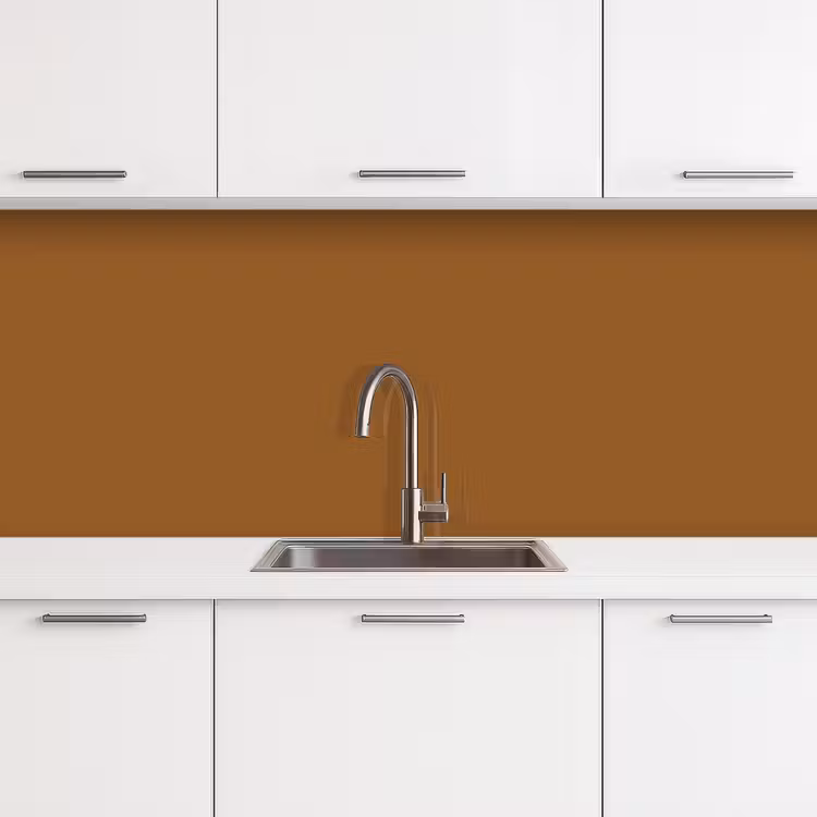 Kitchen splashback - Brown - Earth tone - Solid color — 4
