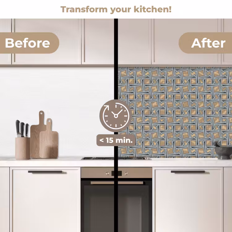Kitchen splashback - Brown - Patterns - Geometry — 3