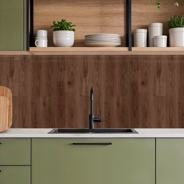 Kitchen splashback - Brown - Patterns - Wood — 8