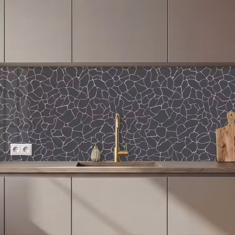Kitchen splashback - Design - Geometry - Black — 1