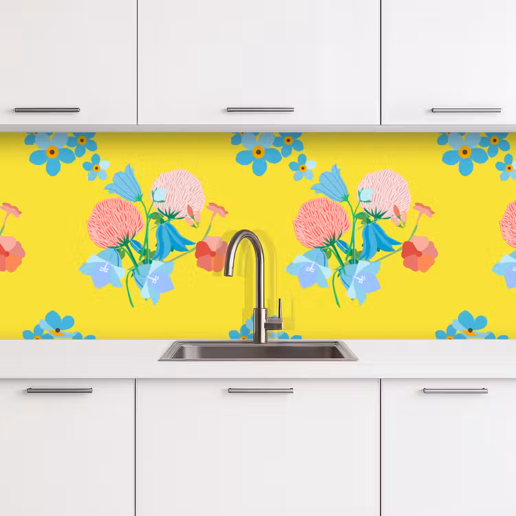 Kitchen splashback - Flowers - Bouquet - Spring - Patterns — 4
