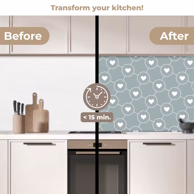 Kitchen splashback - Design - Geometry - Pattern - Heart — 3