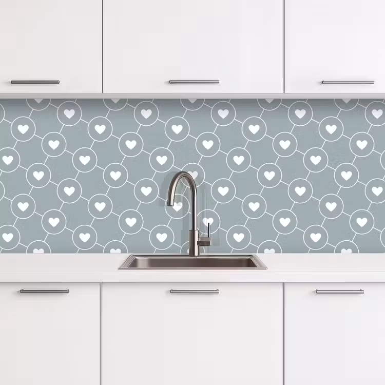 Kitchen splashback - Design - Geometry - Pattern - Heart — 4