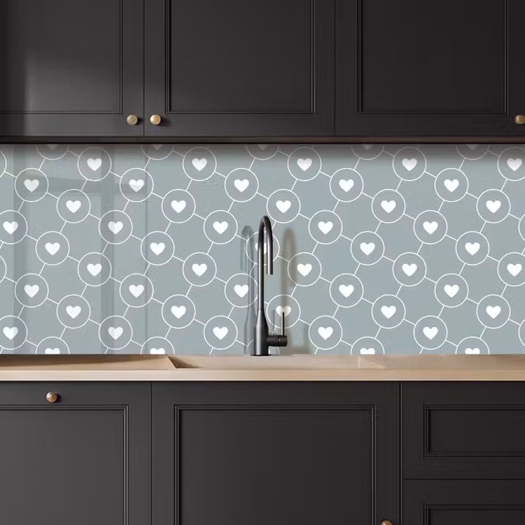 Kitchen splashback - Design - Geometry - Pattern - Heart — 6