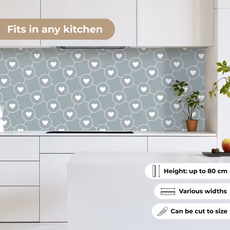 Kitchen splashback - Design - Geometry - Pattern - Heart — 7