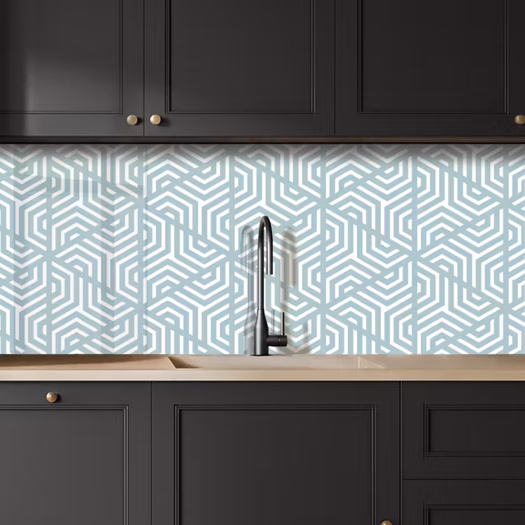 Kitchen splashback - Design - Geometry - Pattern - Triangle — 6
