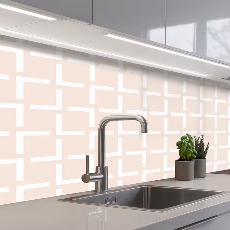 Kitchen splashback - Design - Line - Pattern - Beige — 2