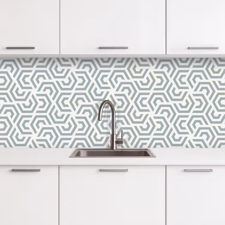 Kitchen splashback - Design - Line - Pattern - Green — 4