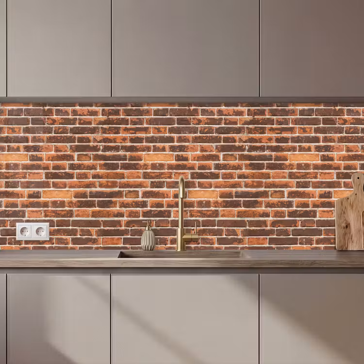 Kitchen splashback - Bricks - Old - Wall - Discoloration — 1
