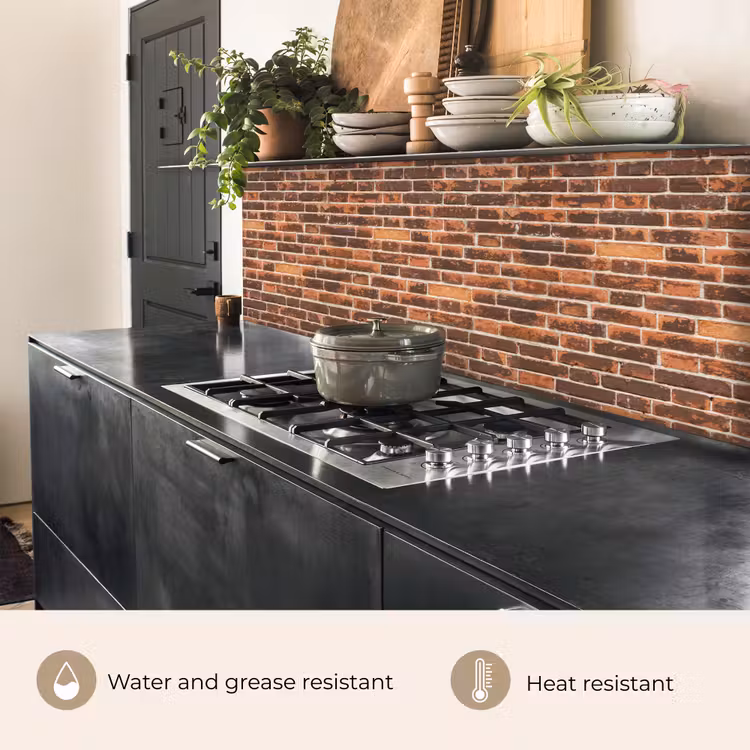 Kitchen splashback - Bricks - Old - Wall - Discoloration — 5