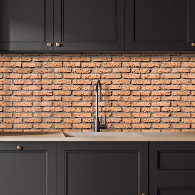 Kitchen splashback - Bricks - Rectangular - Red - Wall — 6