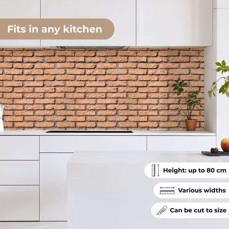 Kitchen splashback - Bricks - Rectangular - Red - Wall — 7