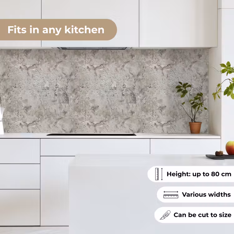 Kitchen splashback - Concrete - Gray - Wall — 7