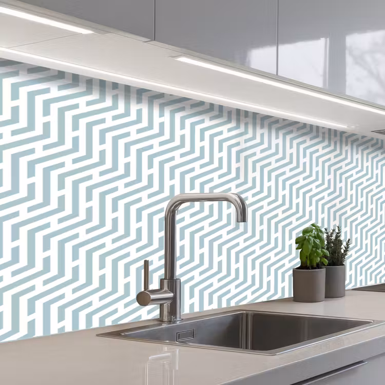 Kitchen splashback - Design - Geometry - Pattern - Green — 2