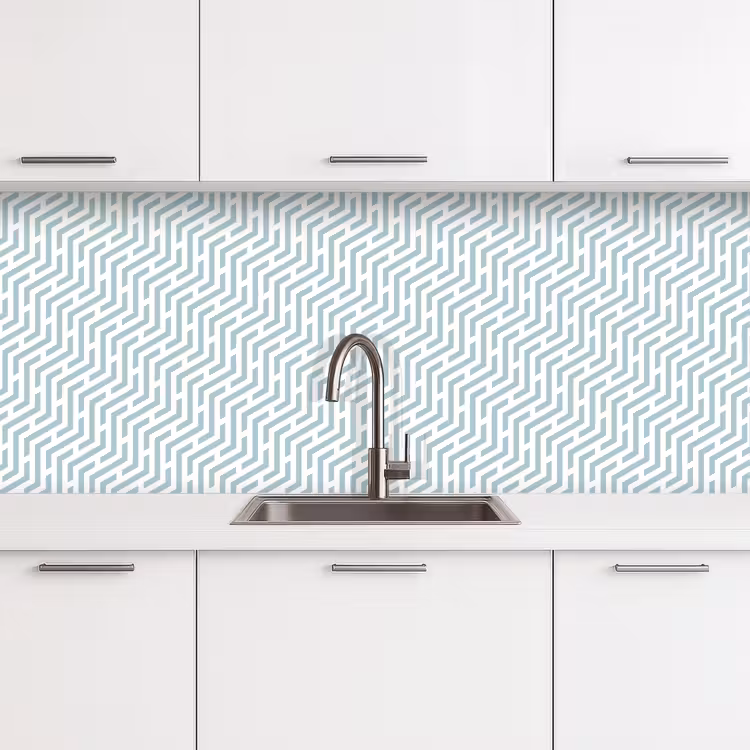 Kitchen splashback - Design - Geometry - Pattern - Green — 4