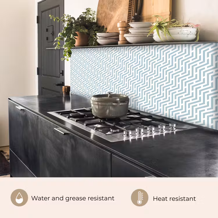 Kitchen splashback - Design - Geometry - Pattern - Green — 5