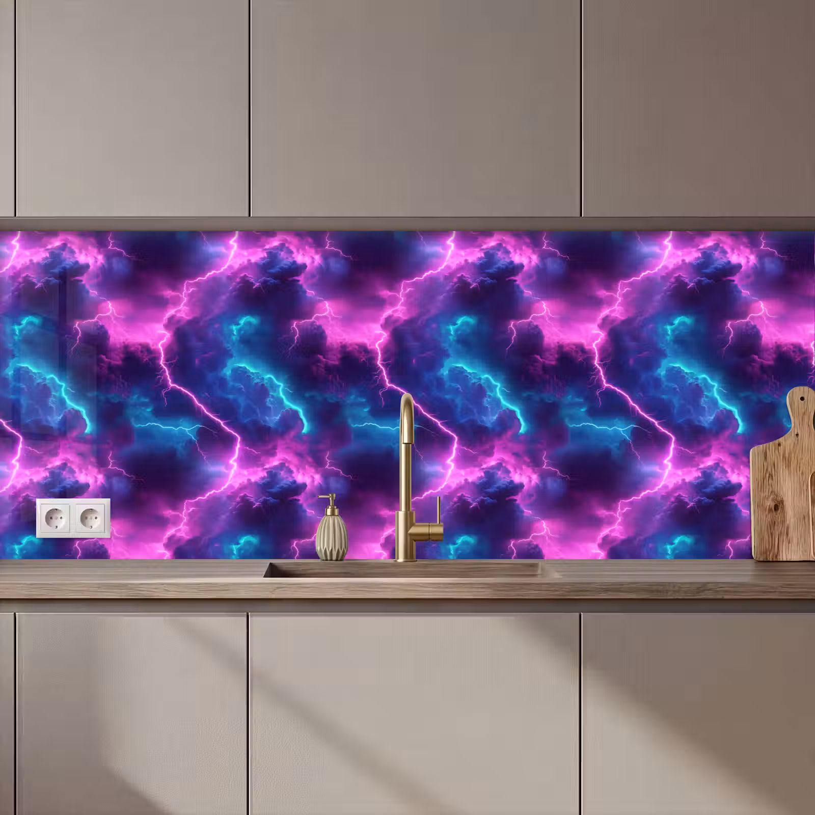 Kitchen splashback - Electric - Neon - Air — 1
