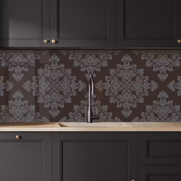 Kitchen splashback - Brown - Gray - Ornate - Patterned — 6
