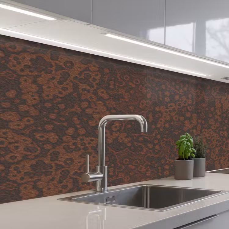 Kitchen splashback - Dark - Brown - Rust — 2