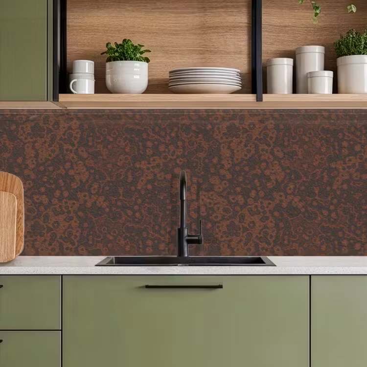 Kitchen splashback - Dark - Brown - Rust — 8