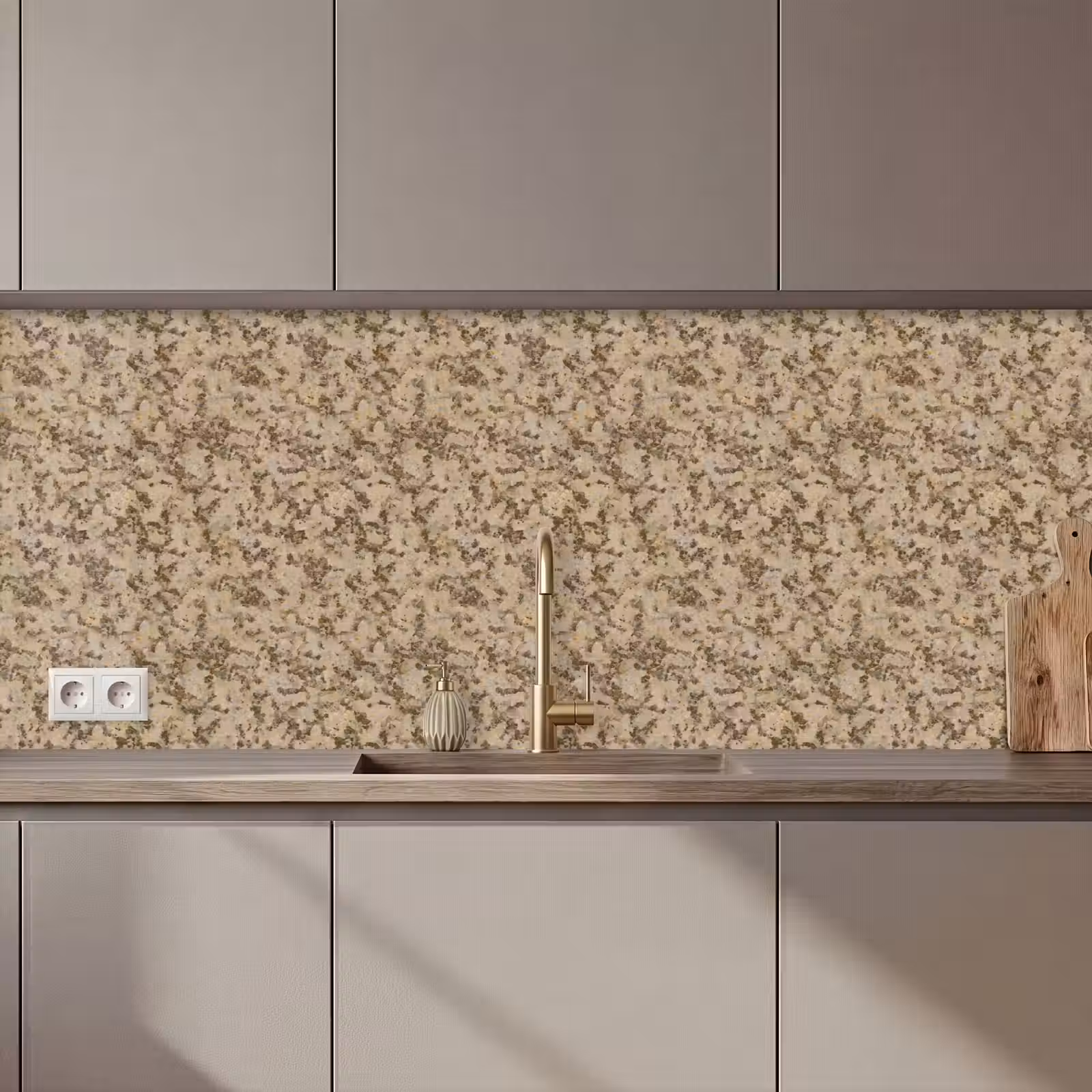 Kitchen splashback - Brown - Gray - Pattern — 1