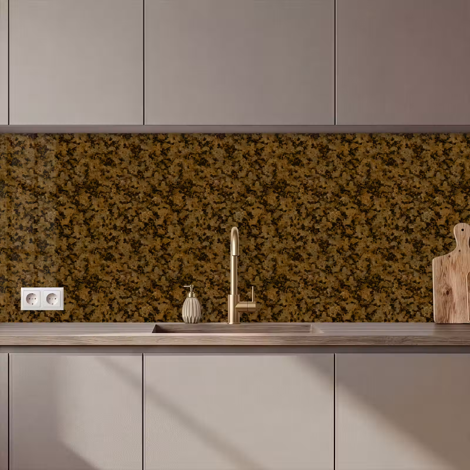 Kitchen splashback - Brown - Stains - Granite — 1