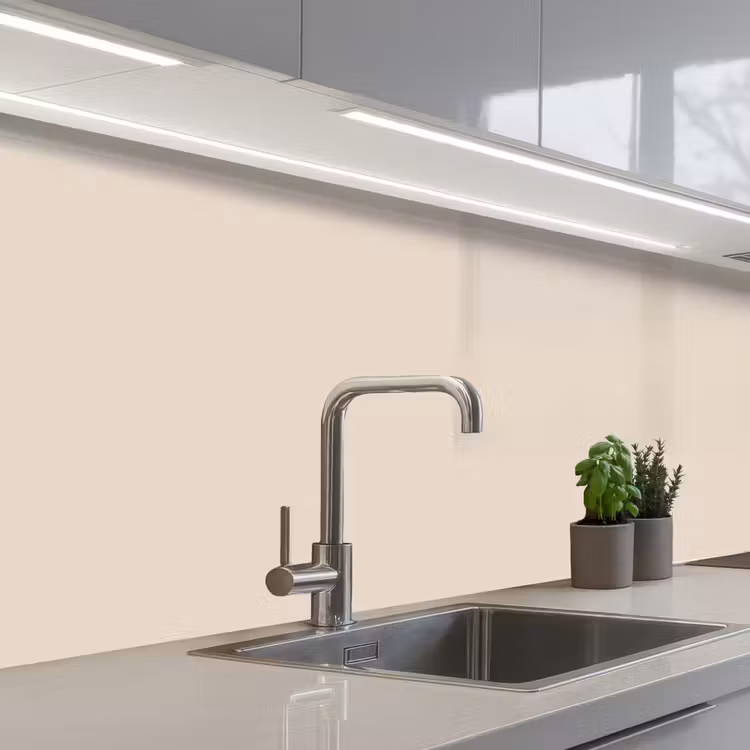 Kitchen splashback - Beige - Solid color — 2