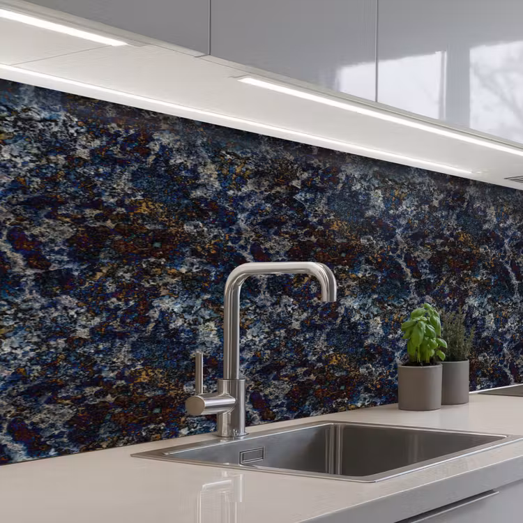 Kitchen splashback - Blue - Granite - Dark — 2