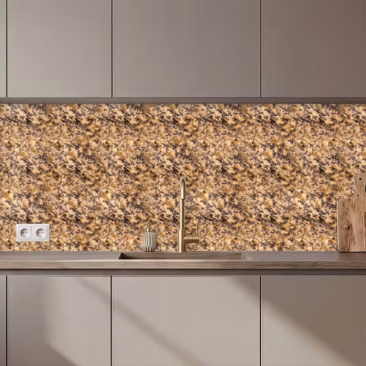 Kitchen splashback - Brown - Pink - Granite — 1