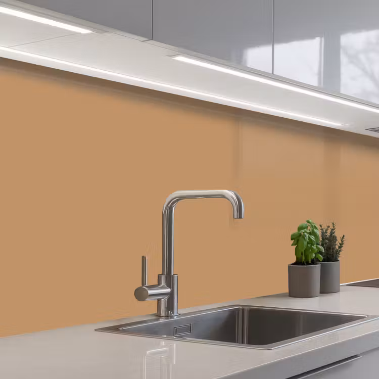 Kitchen splashback - Brown - Solid print — 2