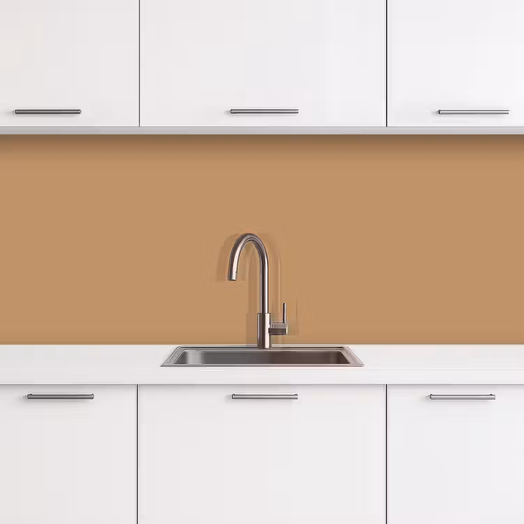 Kitchen splashback - Brown - Solid print — 4