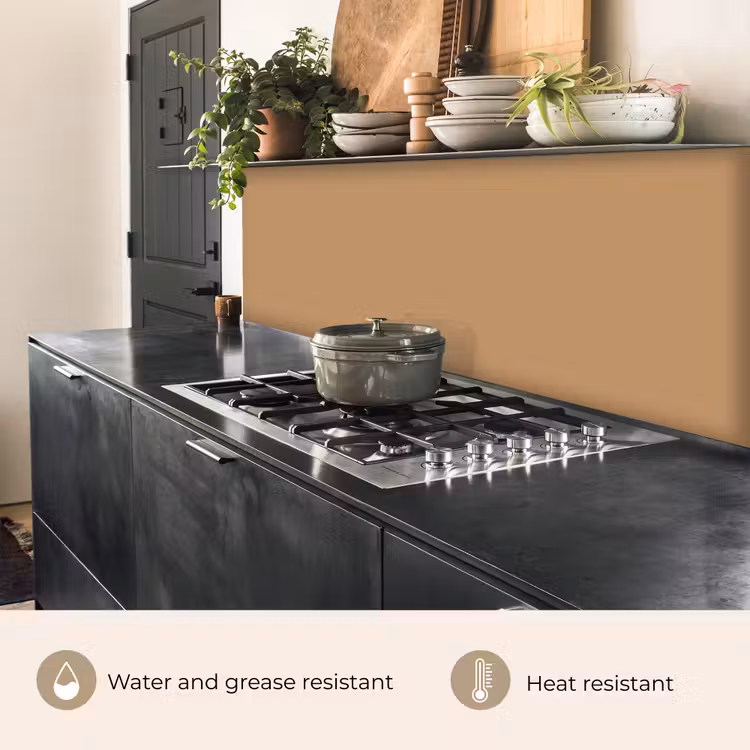 Kitchen splashback - Brown - Solid print — 5